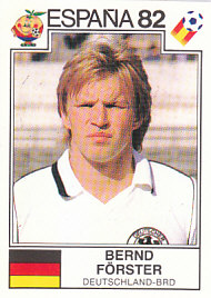 Bernd Forster WC 1982 Germany samolepka Panini World Cup Story #148